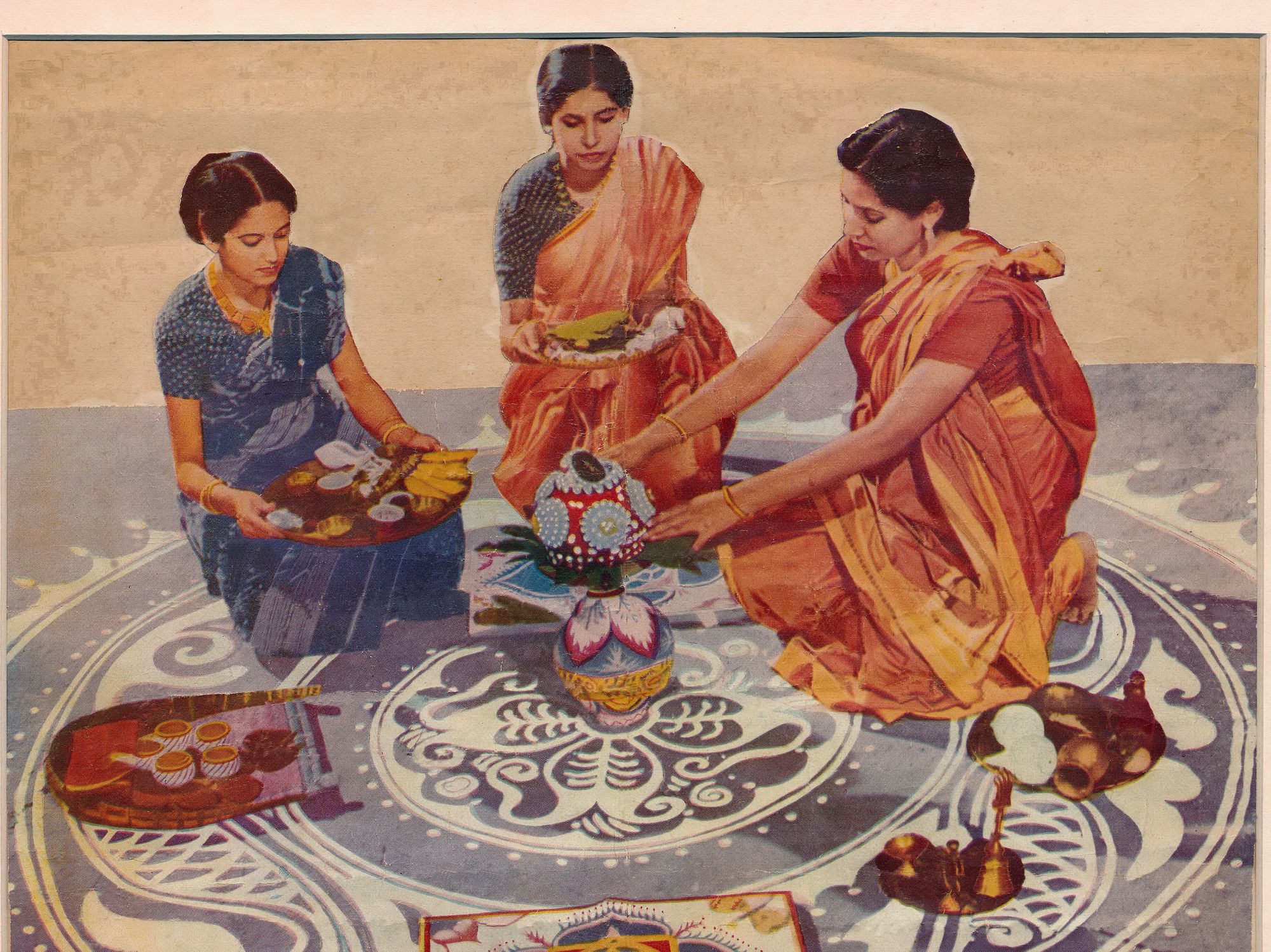 Bengal alpona, "The River by Jean Renoir"— part 1