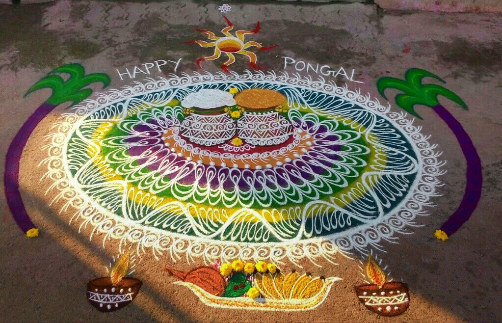 Kolam to celebrate Surya Pongal — part 2