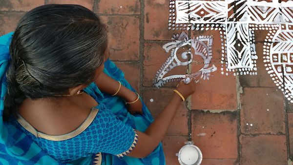 Nadu veetu kolam, the Chettiar way — part 2
