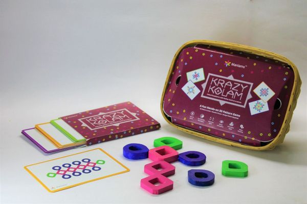 Two games inspired by Kolam and Rangoli