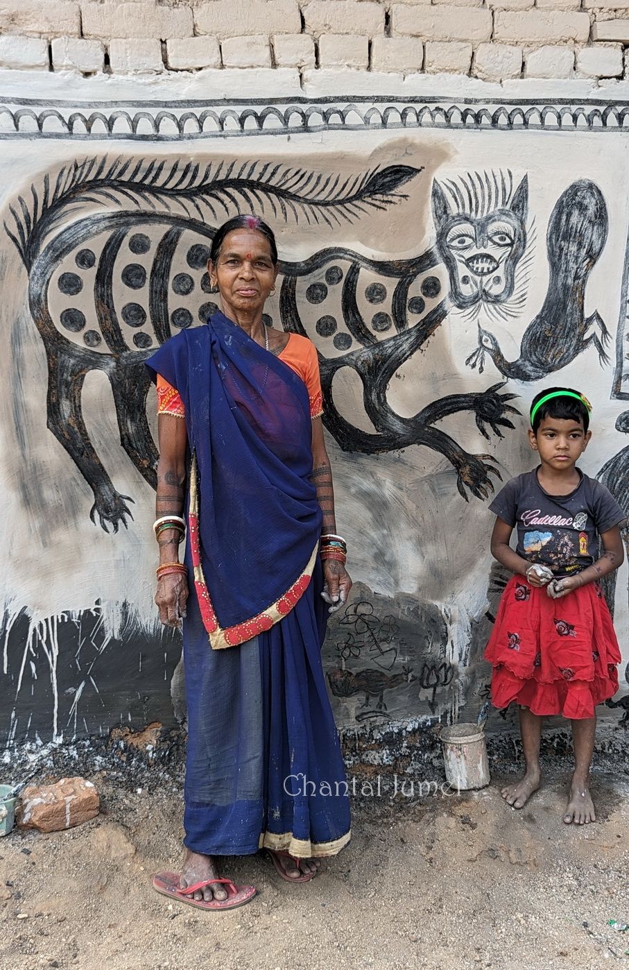 Jharkhand, Hazaribagh "Peindre les murs pour le festival de Sohrai" — partie 3