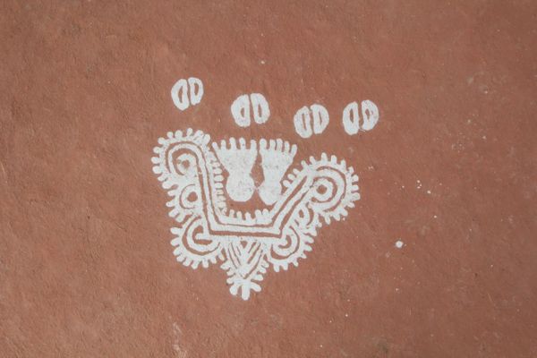 Mandana du Rajasthan, "Paglya, l'empreinte des pieds du divin" — partie 8